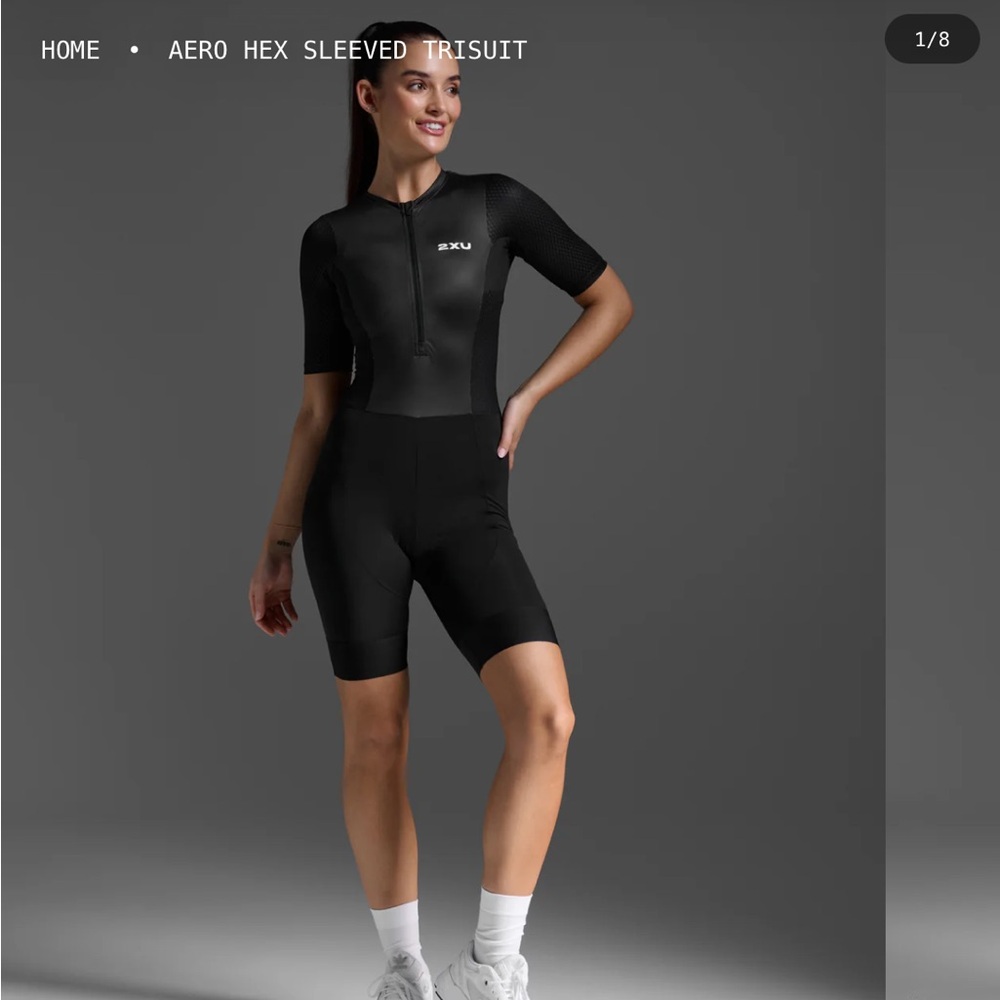 2XU Women's Black Core Sleeved Trisuit